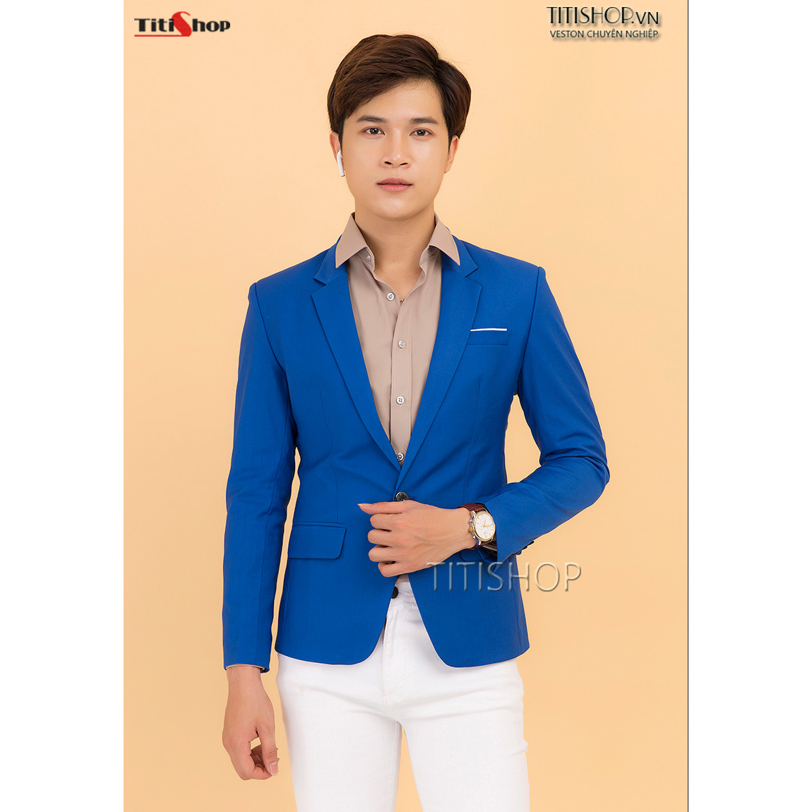 Áo Vest Nam Titishop EVN190 Xanh Dương