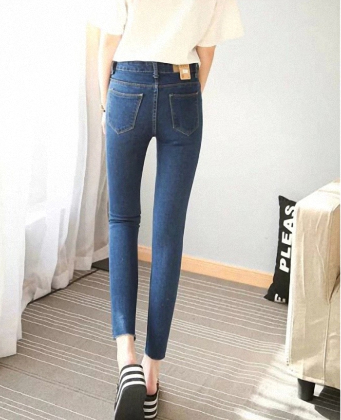 Quần JEAN giấy nữ cá tính dễ thương B0123 - đen - 30