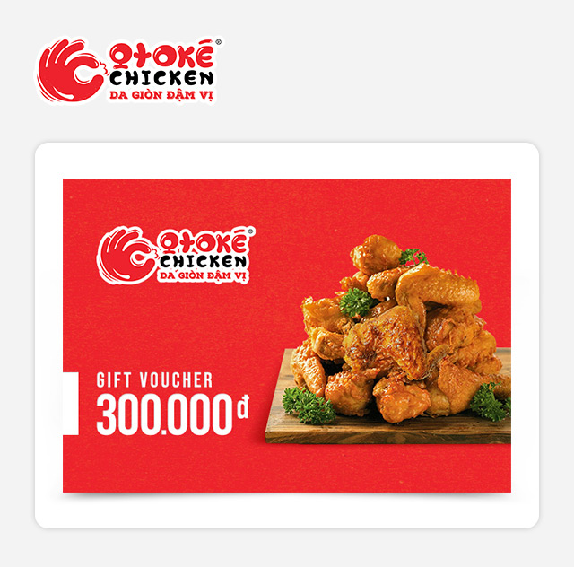 Giftpop - Phiếu Quà Tặng Otoké Chicken 300K