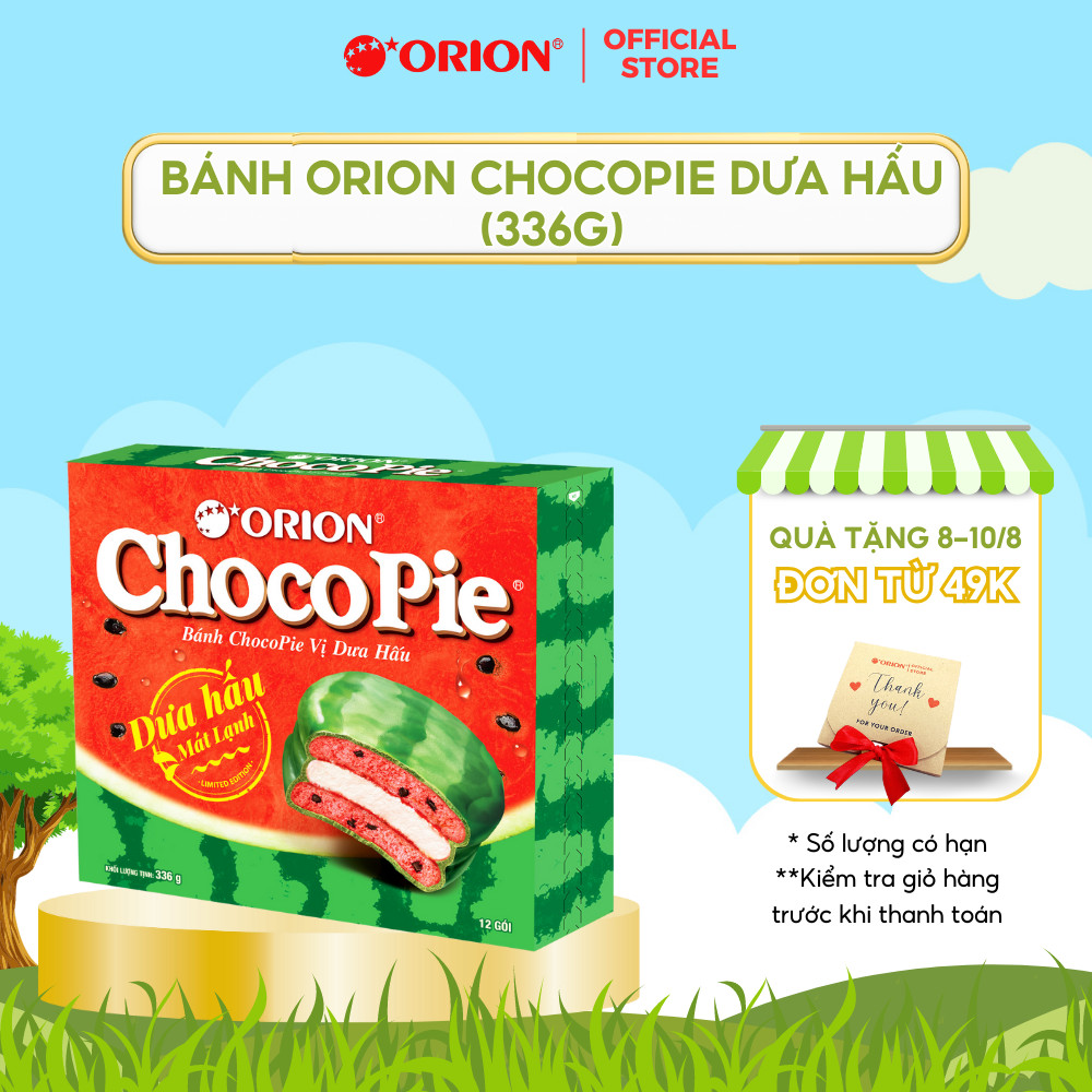 Bánh Orion ChocoPie Dưa Hấu ORION 372g