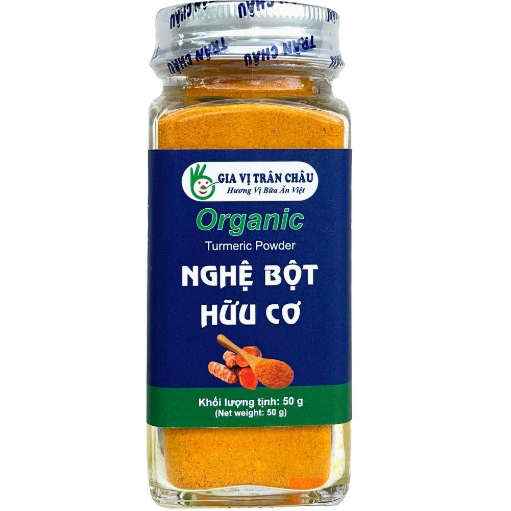 Nghệ bột hữu cơ Trân Châu hũ 50g
