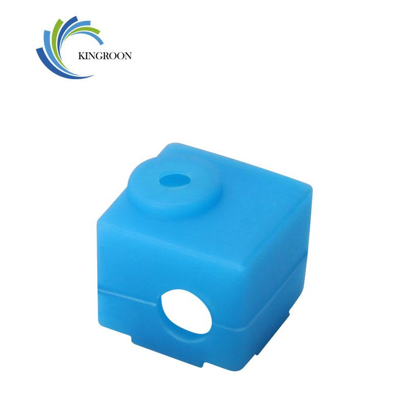 KINGROON E3D V5 J-Đầu Làm Nóng Khối Đùn Nhôm HotEnd V5 Làm Nóng Khối Ốp Lưng Silicon Bao 3D Máy In Phần 16*16*12Mm