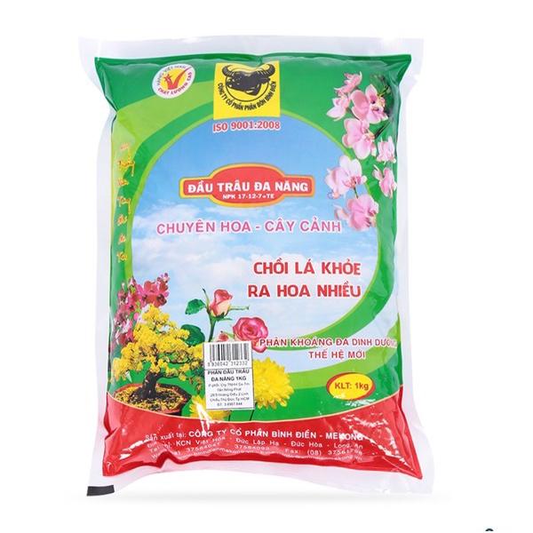 Phân bón đầu trâu đa năng NPK 17-12-7 TE chuyên hoa và cây cảnh - gói 200g