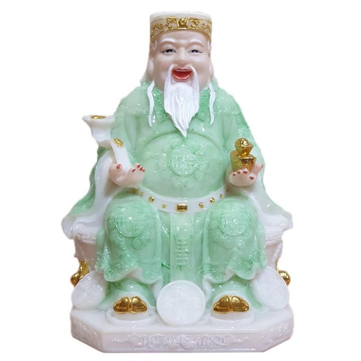 Cặp tượng thần tài ông địa đá cao cấp 8 inch - M4