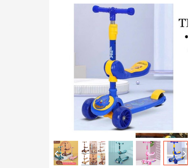 XE TRƯỢT SCOTTER 3 TRONG 1 CÓ GHẾ NGỒI + CÓ ĐÈN VÀ NHẠC/ XE TRƯỢT SCOOTER NHỰA