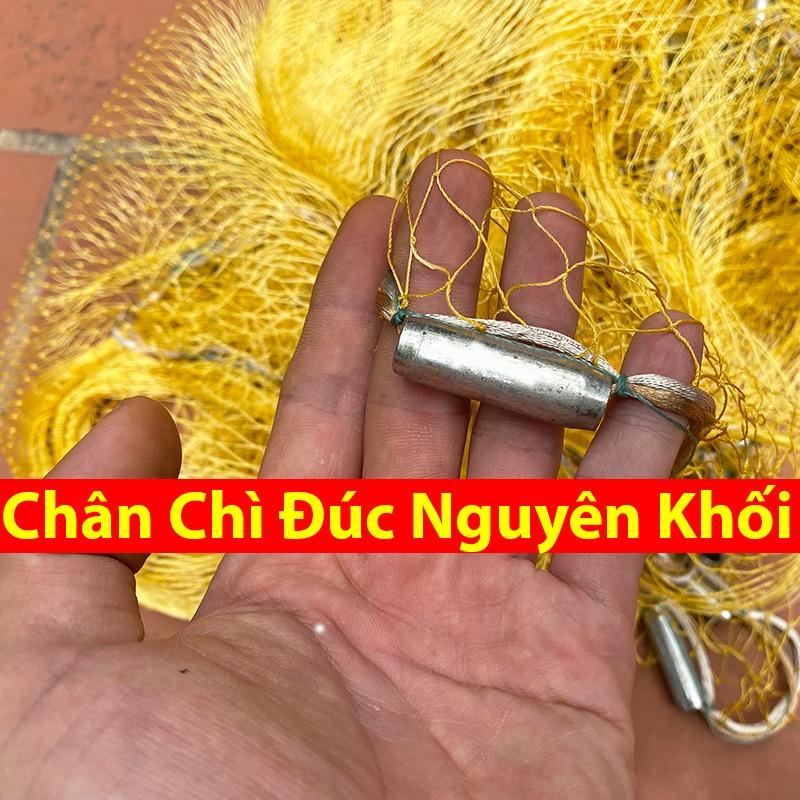 Chài Quăng Cá Truyền Thống Bằng Dù Chân Chì Đúc Cao 2m -2m5