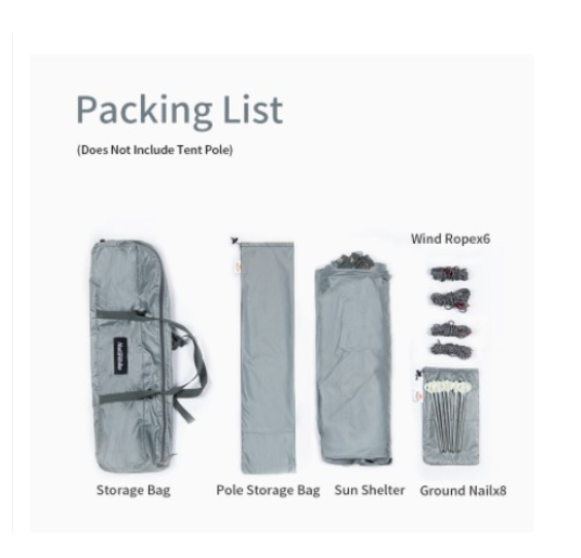 Ăng dã ngoại lục giác phủ lớp chống nắng Vinyl diện tích 20m2 NatureHike NH20TM087