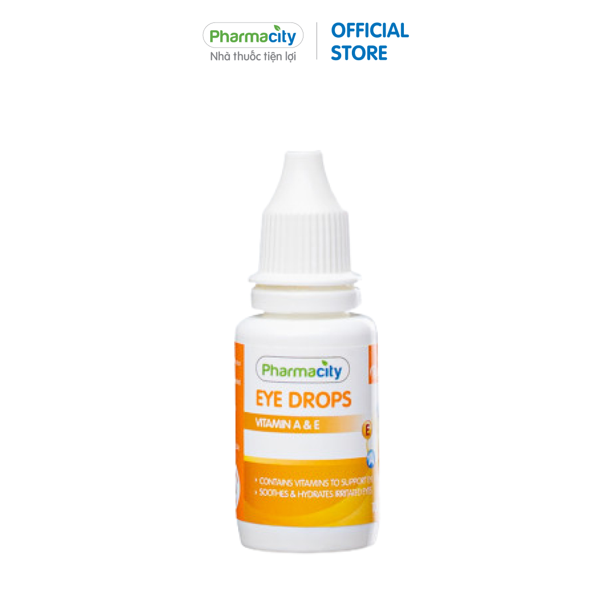 Dung dịch nhỏ mắt Pharmacity Eye Drops - Vitamin A &amp; E (Chai 10ml/ Hộp)