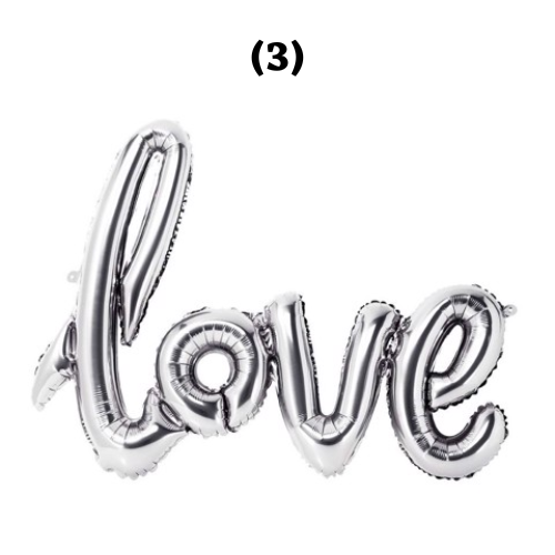 Bong bóng chữ love trang trí lễ tình nhân Valentine vlt42
