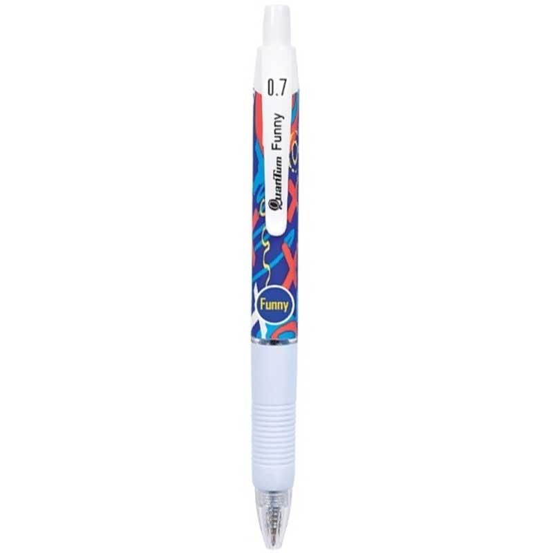 Bút Bi Funny Pen 0.7 mm Quantum - Mực Xanh (Mẫu Màu Giao Ngẫu Nhiên)