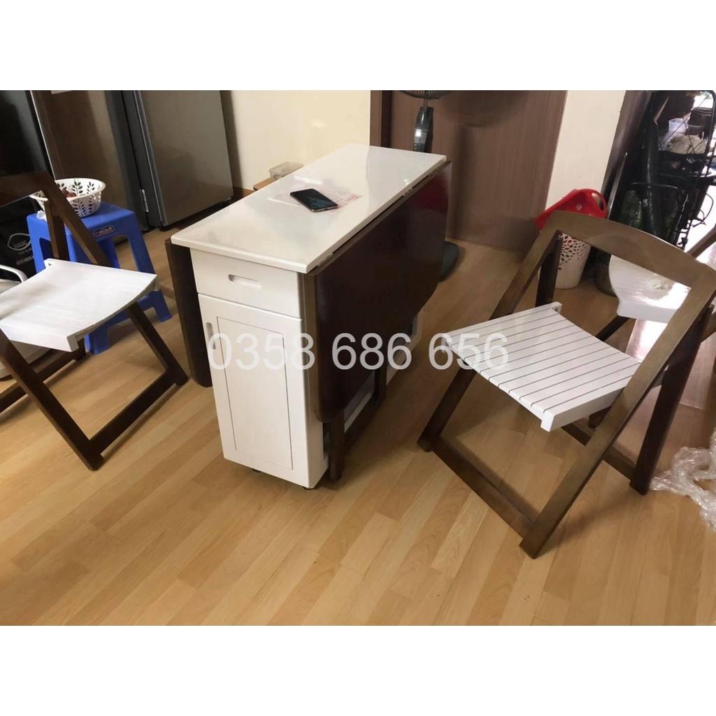 BÀN ĂN THÔNG MINH GỖ SỒI TỰ NHIÊN