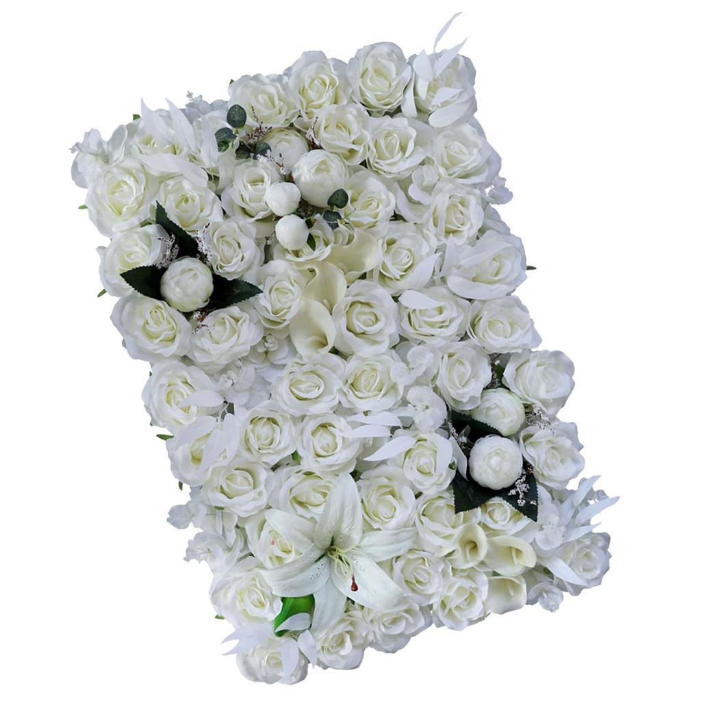 Simulation Silk Flowers Wall Panels Wedding Venue Home Shop Window Decor