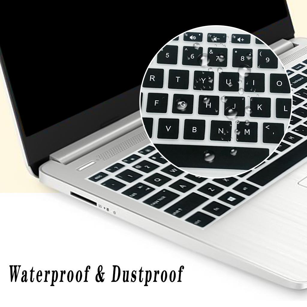 3X Silicone Desktop Keyboard Skin Cover for HP 15.6inch BF Black