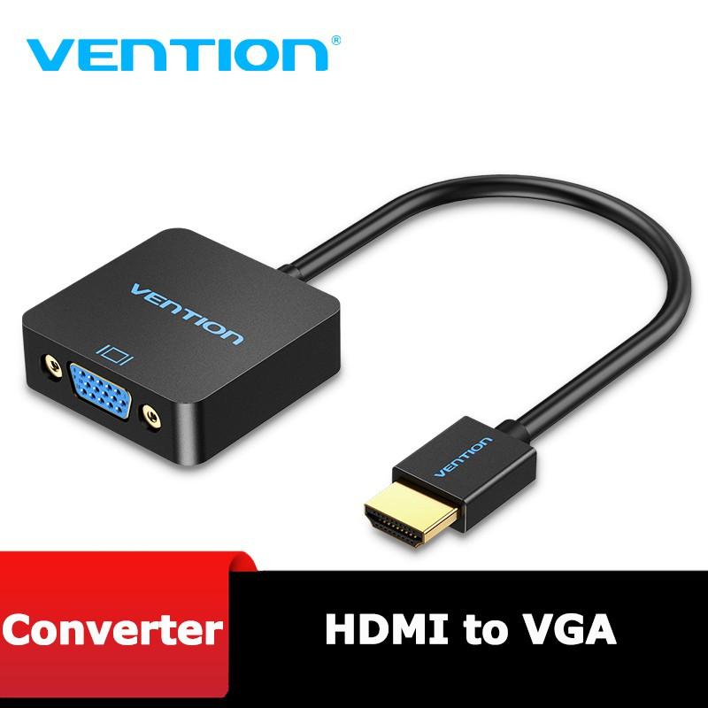 Cáp chuyển HDMI to VGA Vention ACFBB, hỗ trợ độ phân giải 1080P@60Hz - Hàng chính hãng