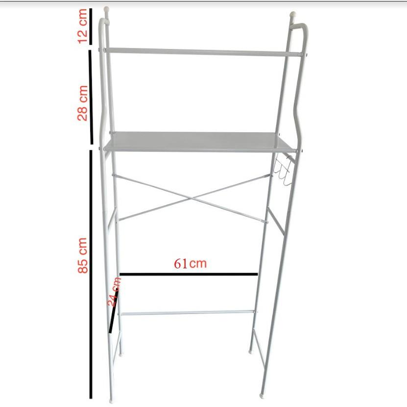 Kệ để đồ trên máy giặt cửa đứng, cửa ngang, bồn cầu, kệ để đồ nhà tắm nhà vệ sinh đa năng 2 tầng