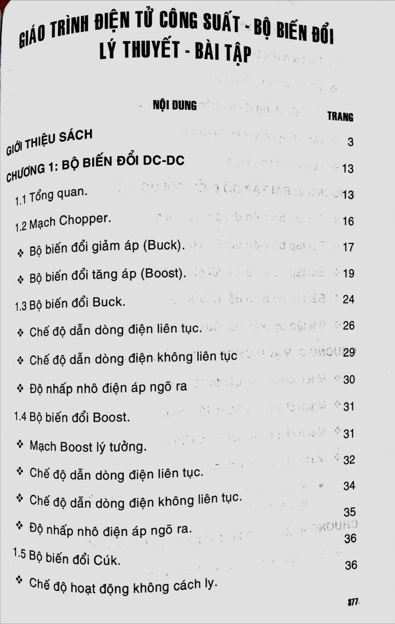 Giáo Trình Điện Tử Công Suất Bộ Biến Đổi Lý Thuyết - Bài Tập _STK