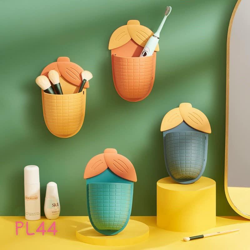 Hộp đựng bàn chải đánh răng dán tường hình bắp ngô,cốc đựng bàn chải mẫu mới nhất
