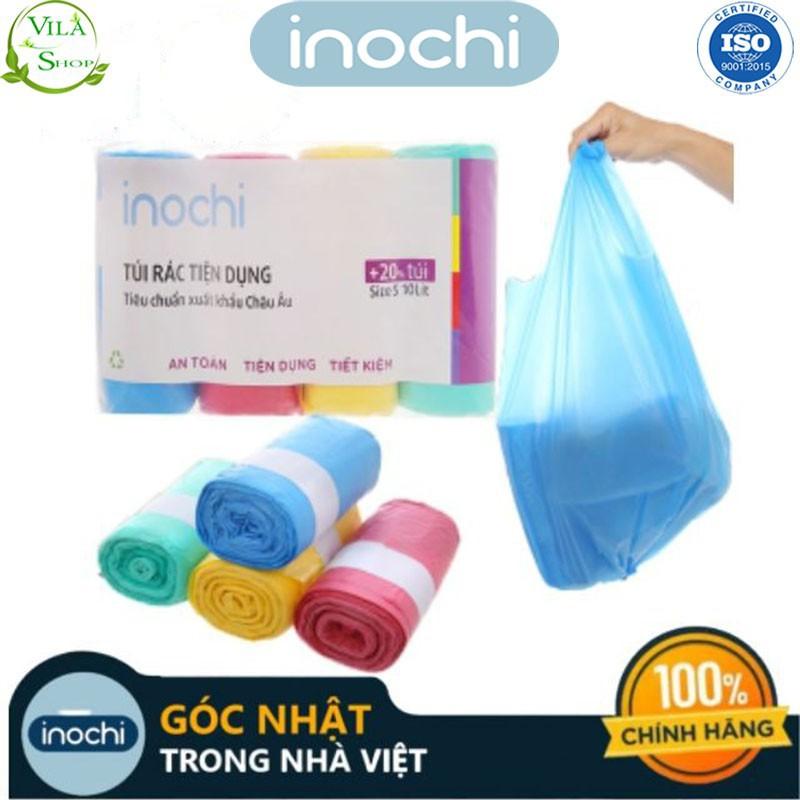 Túi Đựng Rác Sinh Học, Túi Rác Tự Huỷ Hương Chanh - Hương Lavender,Chính Hãng Inochi Có Quai Tiện Dụng