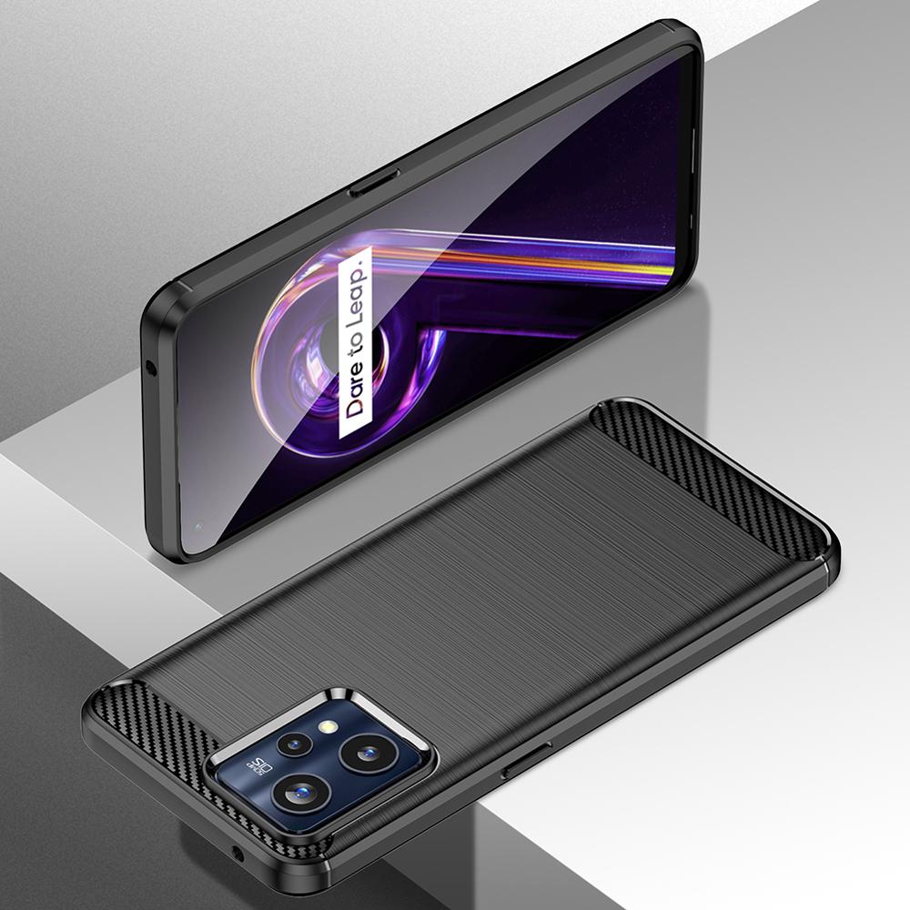 Ốp lưng cho Realme 9 4G / Realme 9 Pro+ 5G ốp silicone mềm Carbone phay xước chống sốc chống vân tay