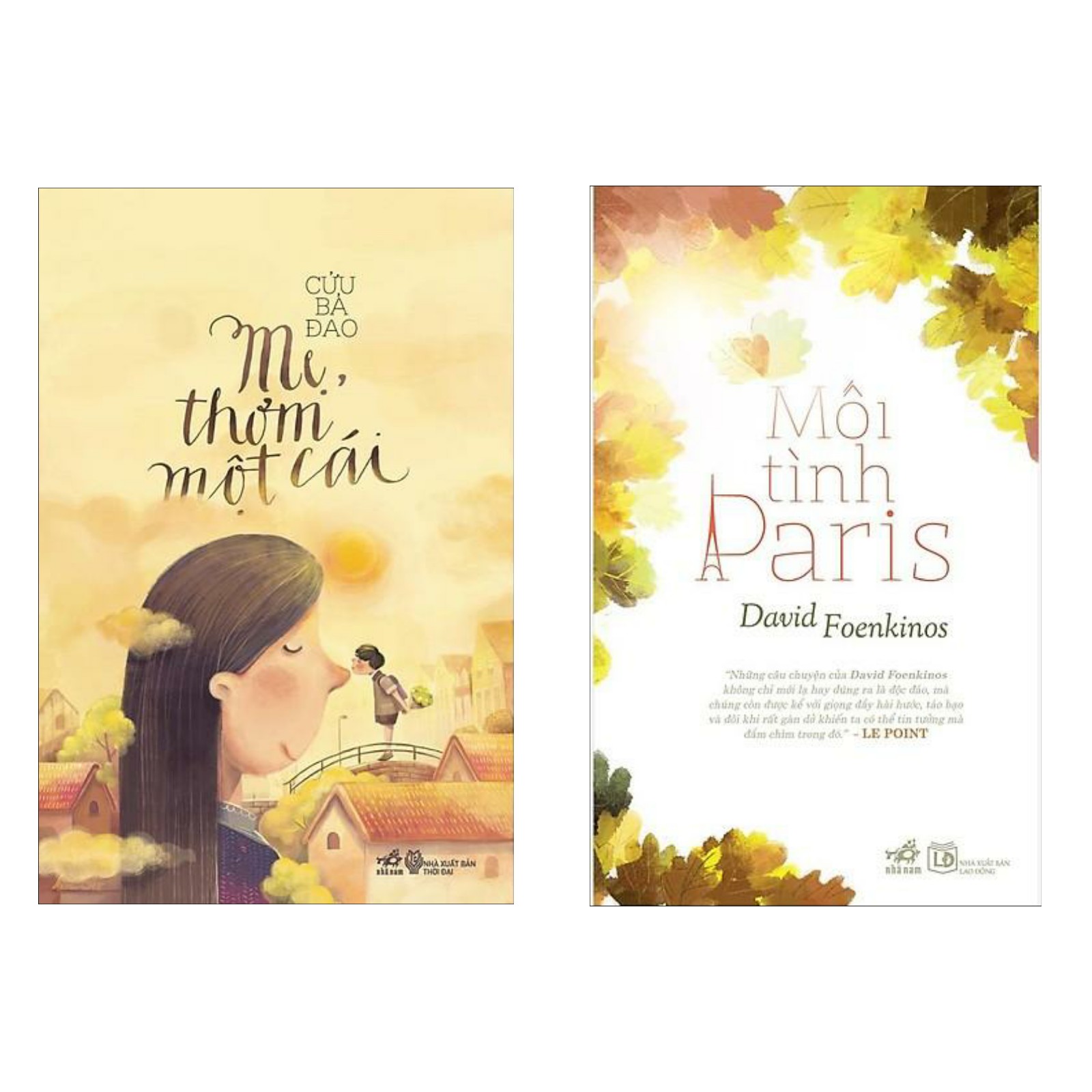 Combo 2 Cuốn Truyện: Mối Tình Paris + Mẹ, Thơm Một Cái (Top Truyện Dài Hấp Dẫn / Sách Văn Học Hay)