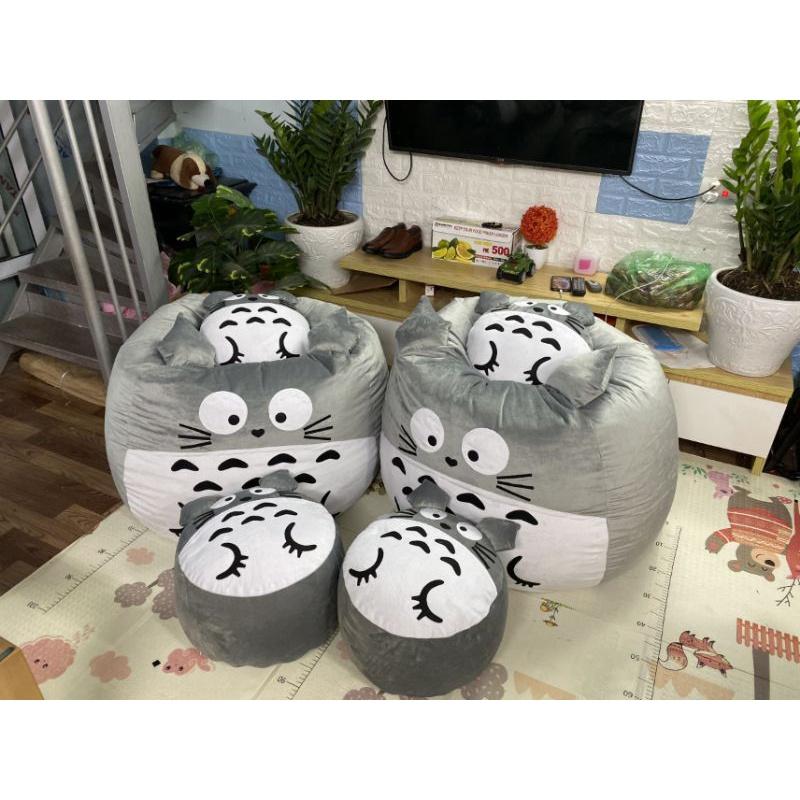 Ghế lười hạt xốp chất vải nhung lạnh hàn quốc