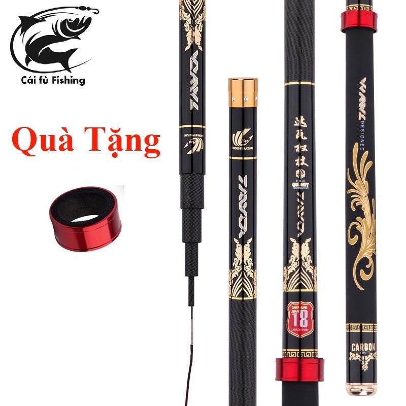 Cần Câu Tay , Cần Câu Đơn 5H TAWA Hắc Phụng Đủ Size + Tặng Nhẫn Cần Câu