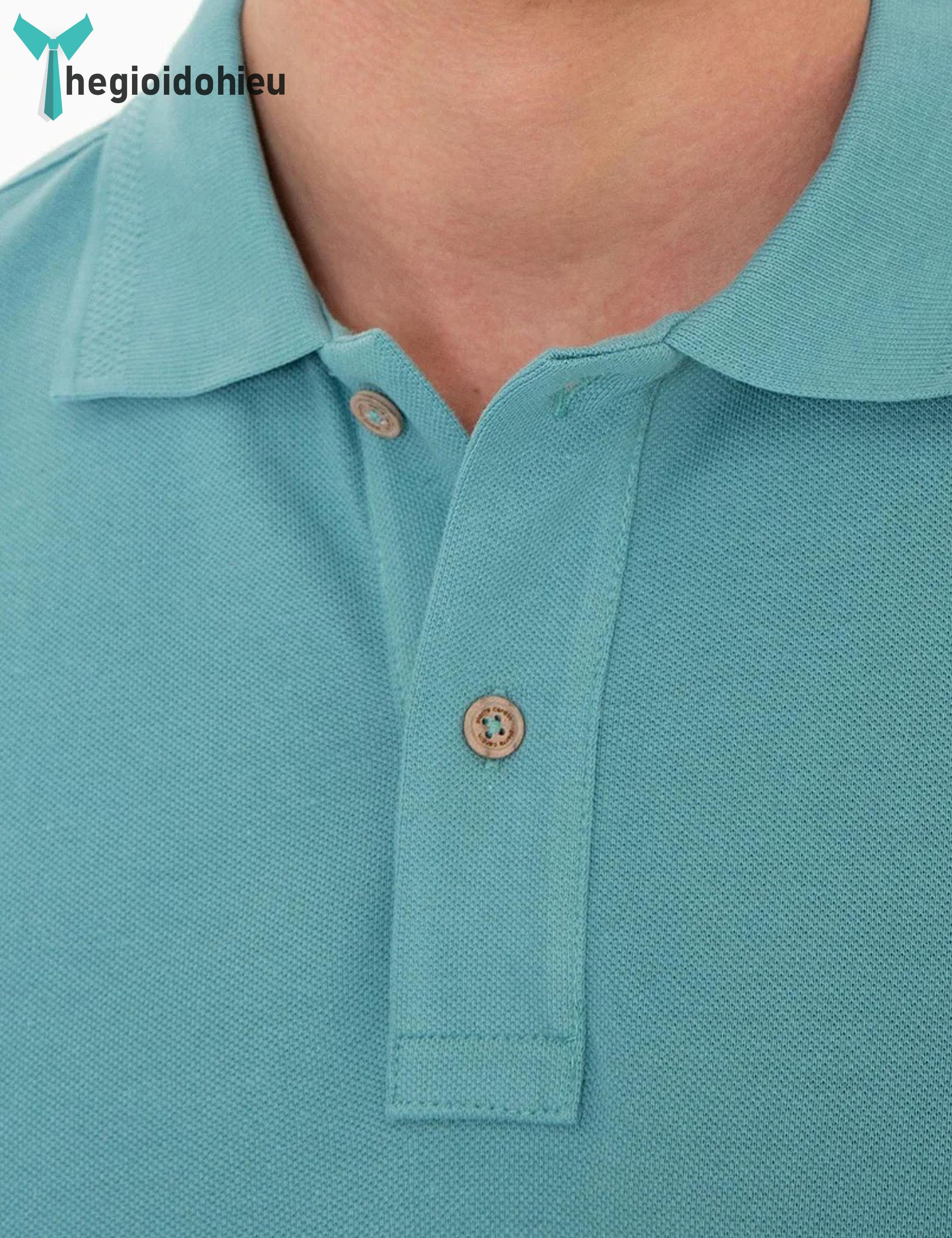 Áo thun nam PierreCardin PCPolo175 (Xanh dương trơn) - Hàng nhập khẩu - Không túi - Xanh dương trơn