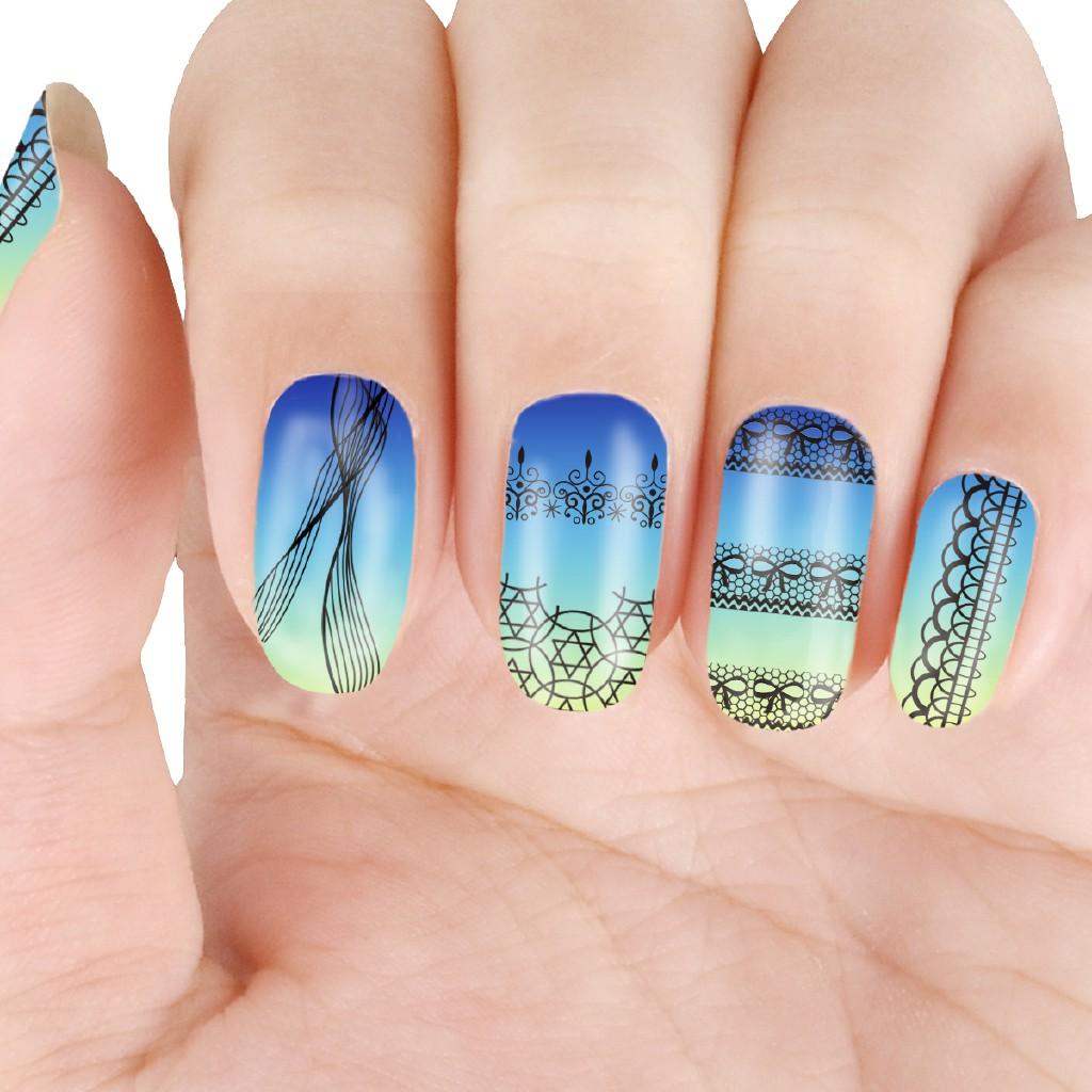 Miếng dán trang trí móng BEAUTYBIGBANG tạo họa tiết nghệ thuật