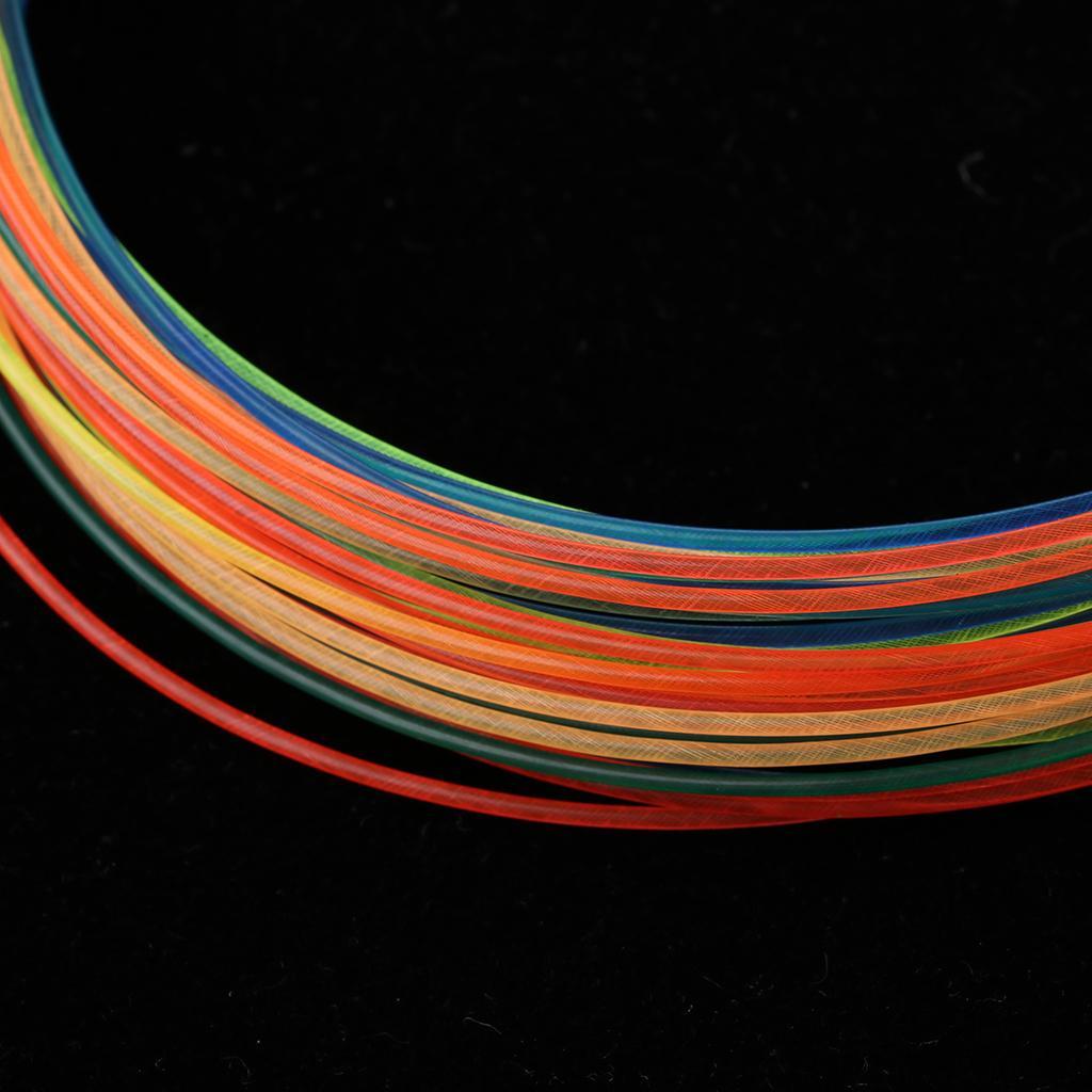 2 Pieces Rainbow Color Tennis Racket Racquet String High Elastic