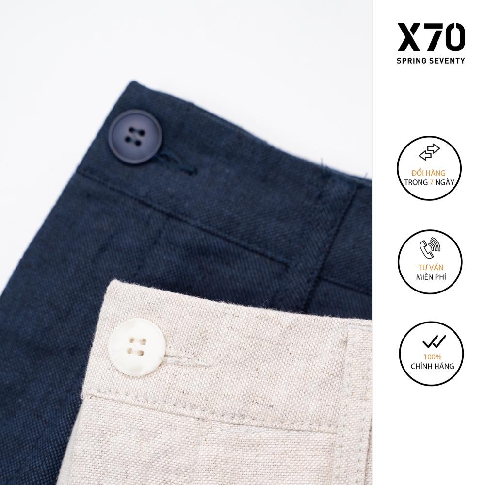 Quần Short Linen Nam Thiết Kế Thời Trang X70 - 09660002