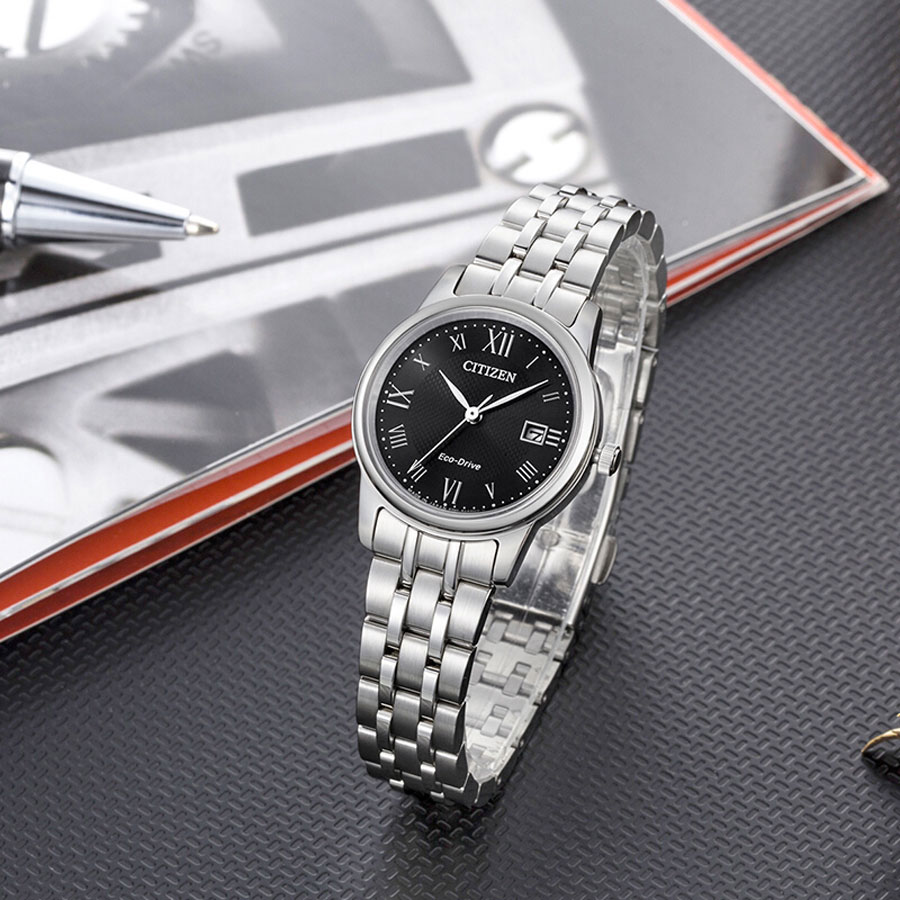 Đồng Hồ Nữ Citizen Dây Thép Không Gỉ EW2310-59E - Mặt Đen