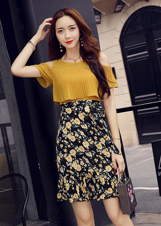 Đầm Nữ Họa Tiết DS888