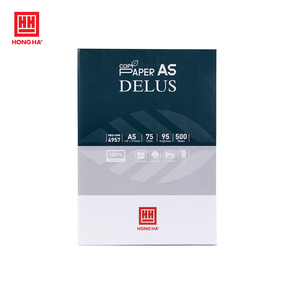 Giấy A5 Hồng Hà Delus, giấy in định lượng 75gsm - 4957