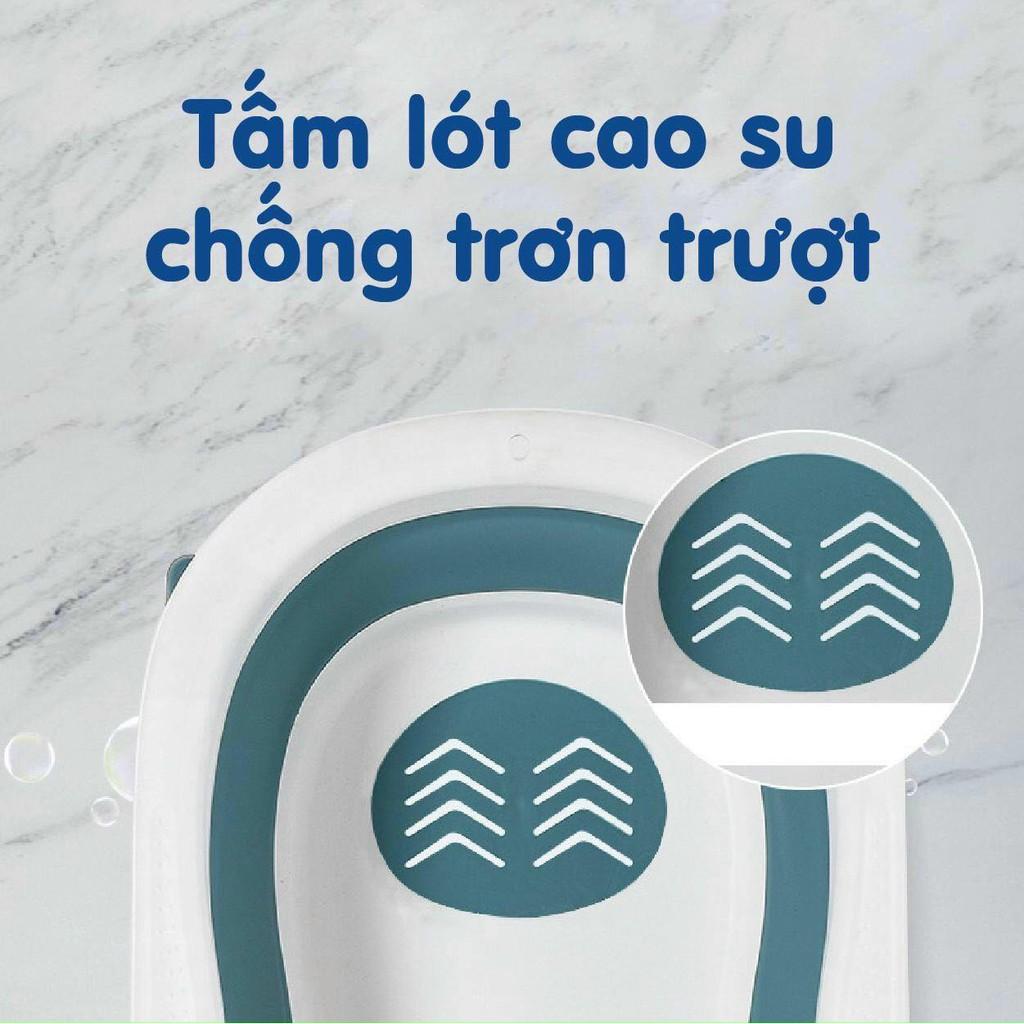 CHẬU TẮM GẤP GỌN CAO CẤP KÈM PHAO TẮM - CÓ NHIỆT KẾ