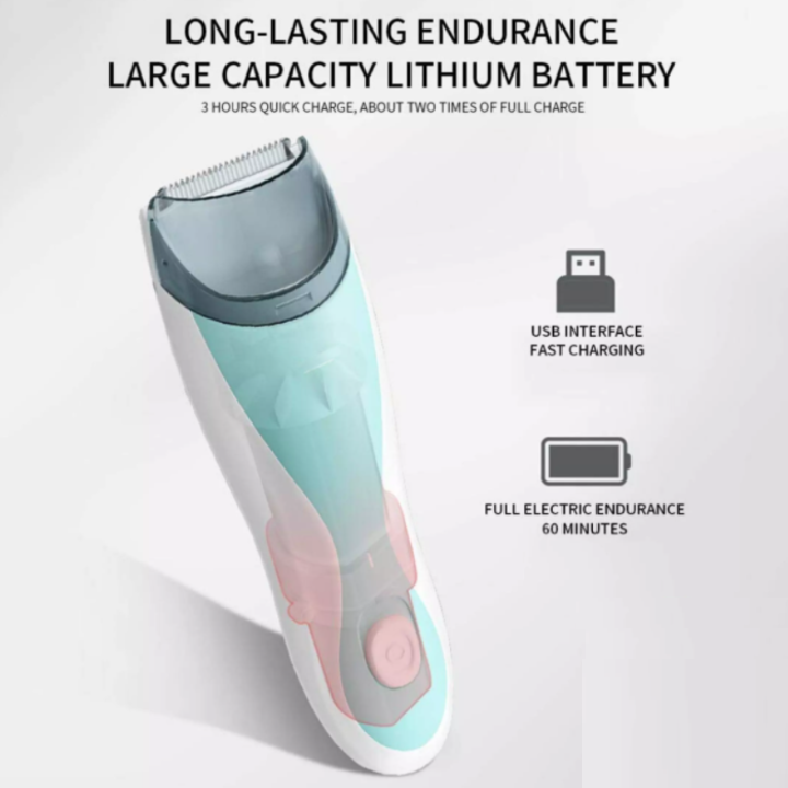 Tông đơ cắt tóc cho bé nhãn hiệu Super Mama SM3689 lưỡi ceraramic cao cấp - Hàng Nhập Khẩu