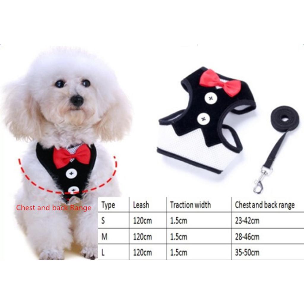 Adjustable Dog Harness Traction Rope Dog Vest Clothes