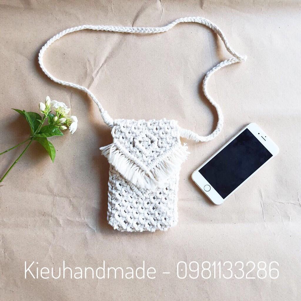 Túi điện thoại đeo chéo thời trang nữ - túi handmade