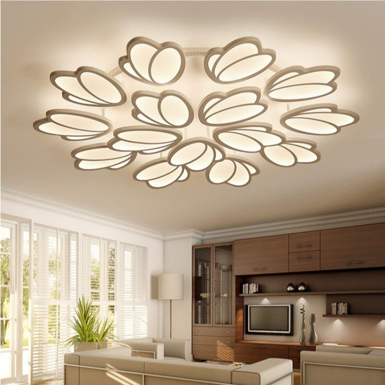 Đèn trần LED trang trí 15 ánh hoa ROSE hiện đại tiết kiệm năng lượng