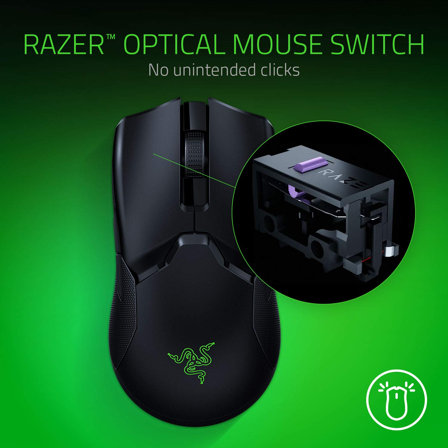 Chuột chơi game Razer Viper Ultimate Không Dây - Hàng Chính Hãng