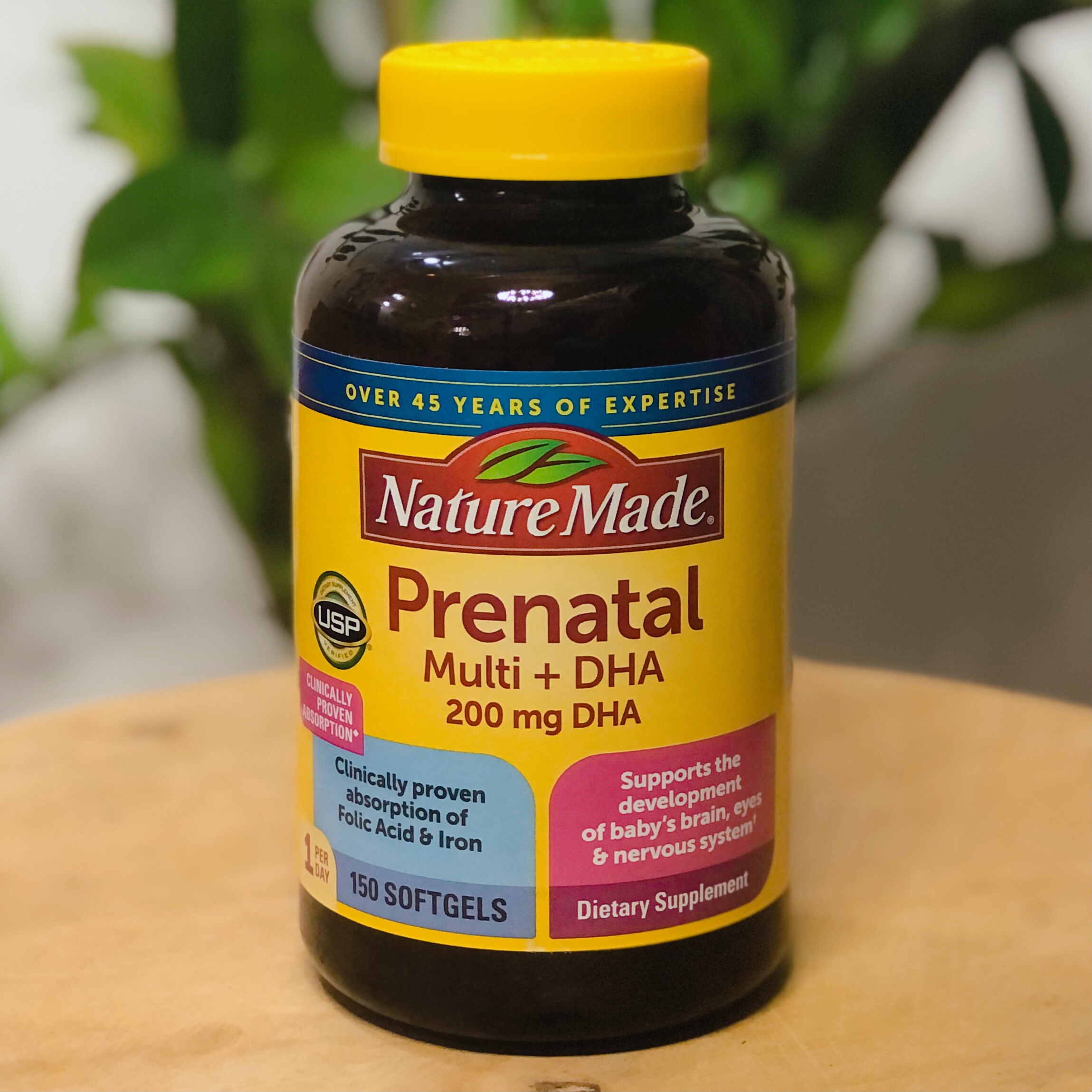Thuốc Bầu Prenatal Multi Thực phẩm bổ sung cho phụ nữ mang thai Prenatal Multi +DHA 150 viên -Nature Made Mỹ
