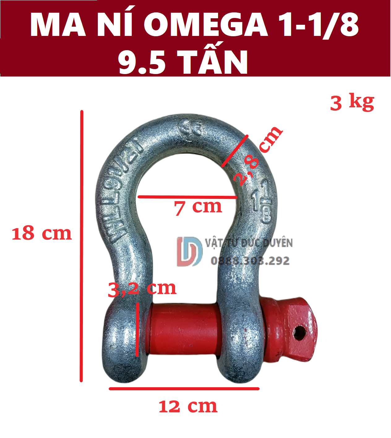 Ma ní hình Omega [ 9.5 Tấn ]