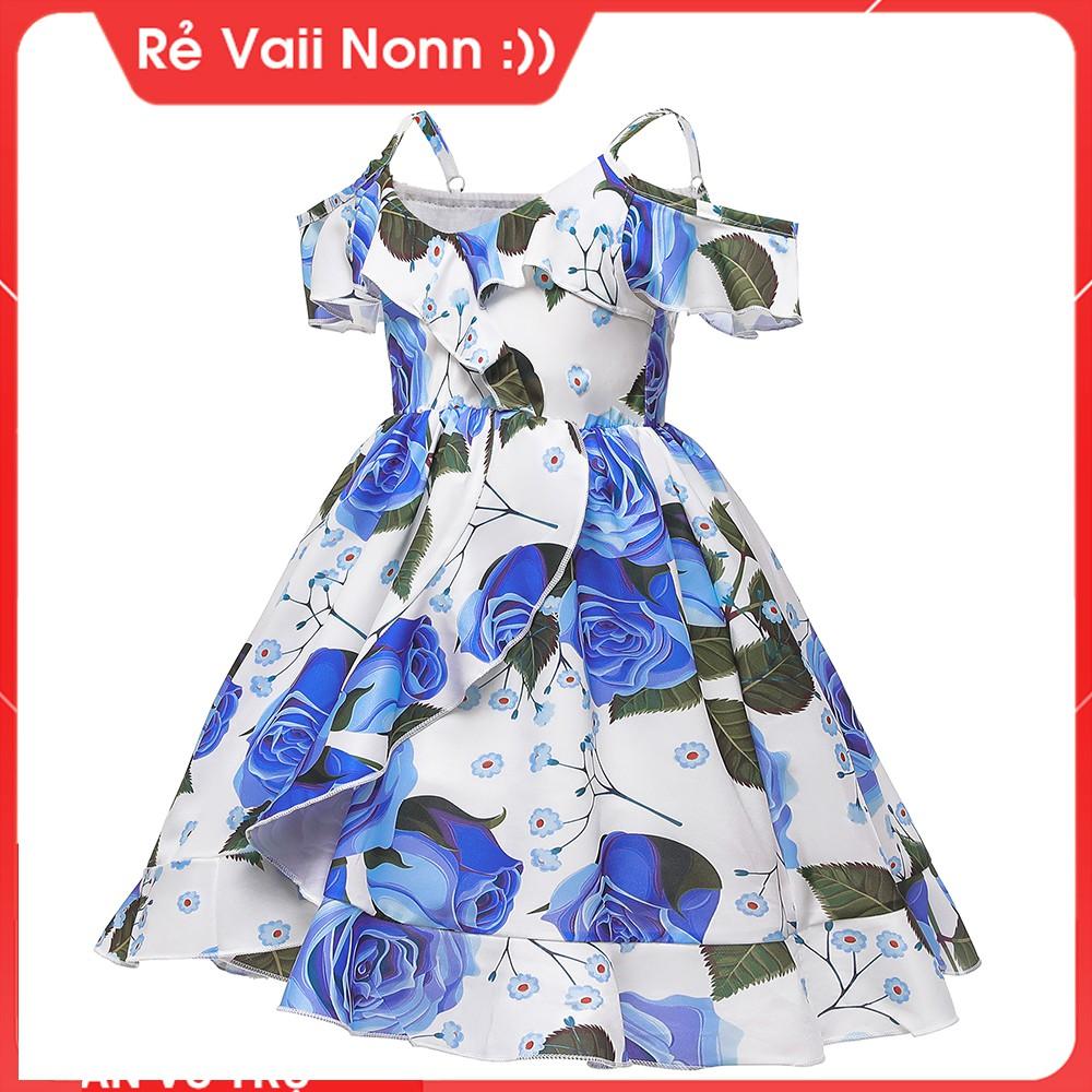Đầm trễ vai bé gái- đầm dự tiệc cho bé gái- đầm công chúa cho bé- đảm bảo hàng đúng như mô tẩ