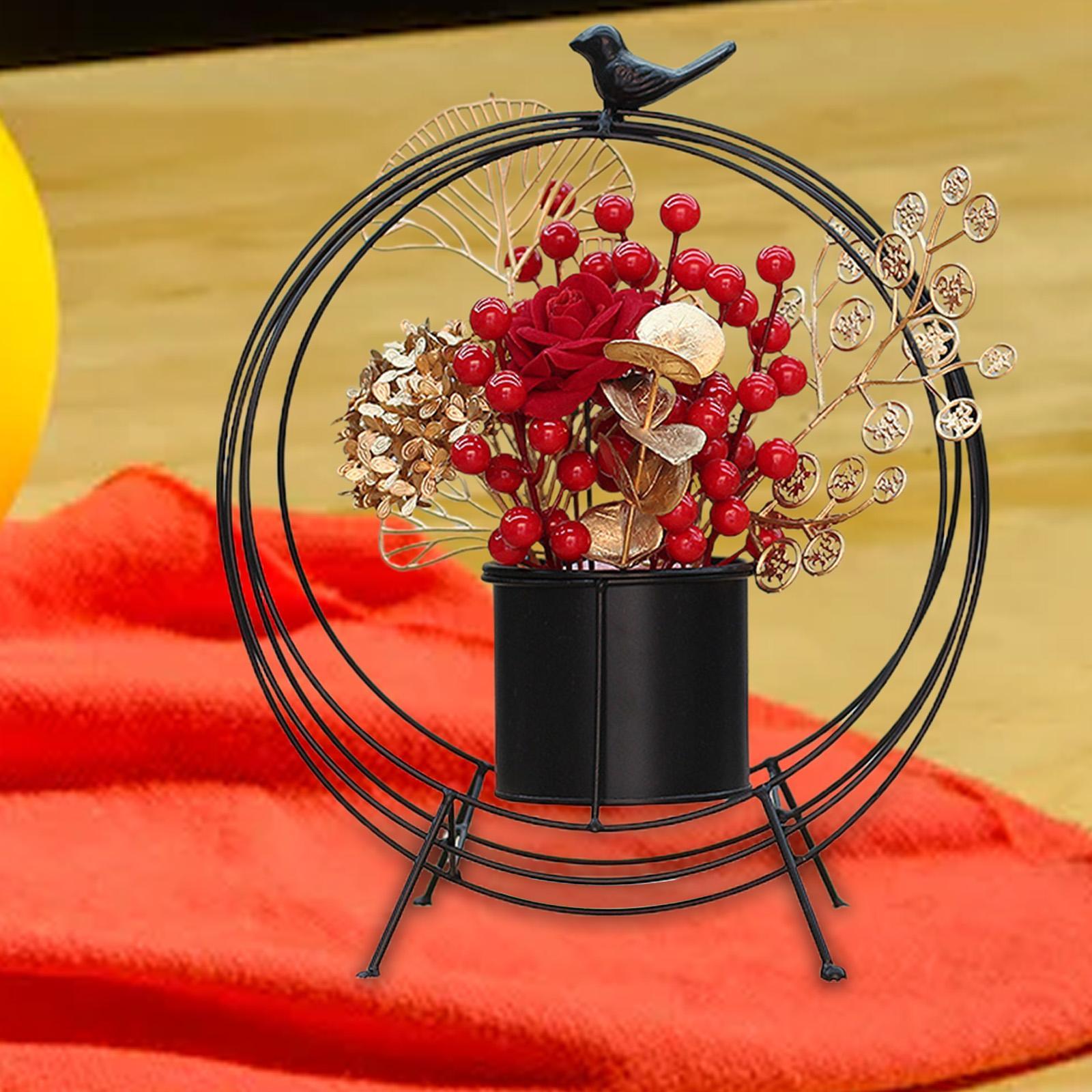 Flower Basket Decoration Harvest Photo Props for Holiday Home Autumn