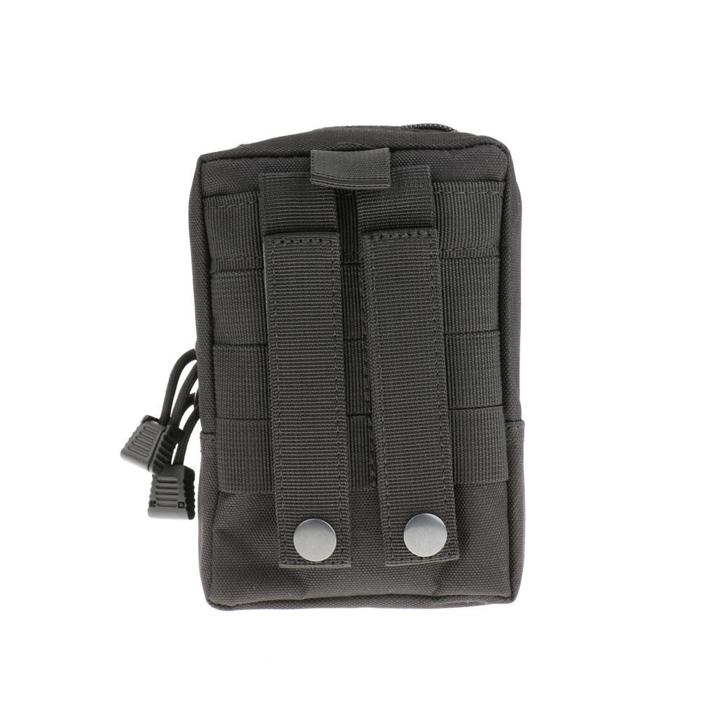 Outdoor Tactical Molle Belt Waist Pack Fanny Utility Phone Pouch Black