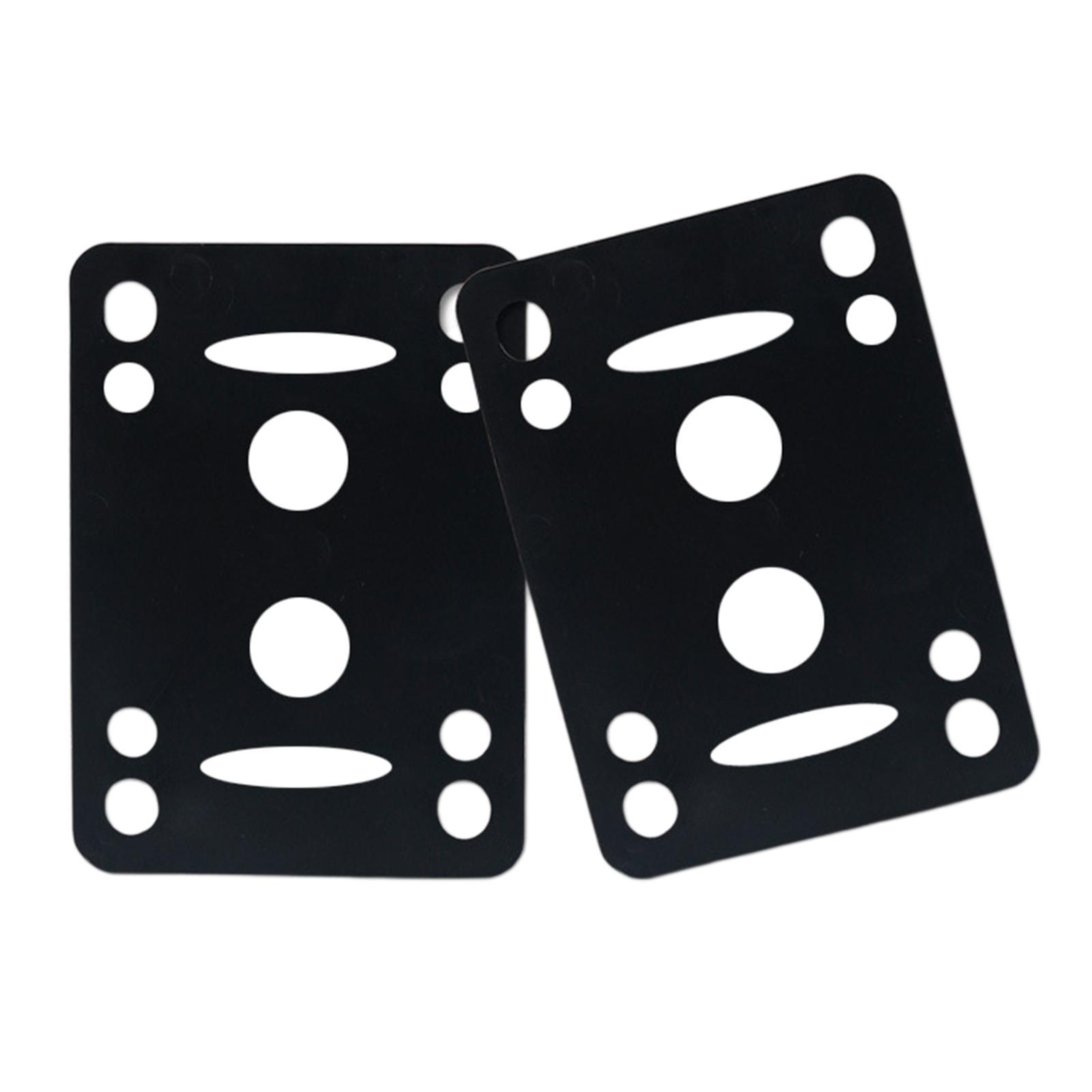 2PCS Skateboard Longboard Shock Absorbing Pads Risers Pad Cruiser Tools 4mm