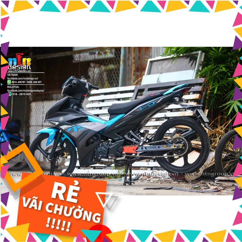 Tem Rời Exciter 150 Mẫu Zin 2021 Chữ Y15ZR Đen Xanh Xám