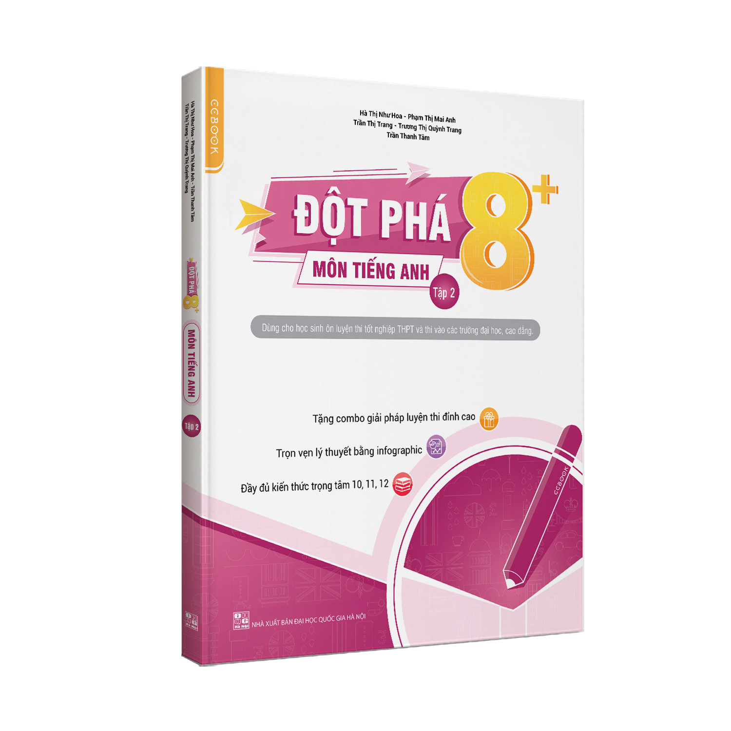 Sách - Combo Đột phá 8+ môn Tiếng anh tập 1 và tập 2