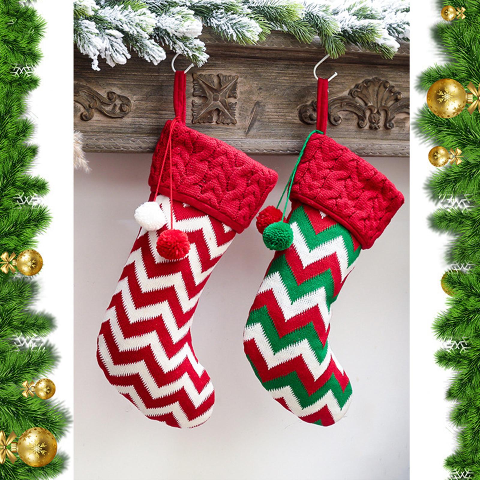 Vớ Treo Dệt Kim Cho Trang Trí Giáng Sinh Và Ngày Lễ Gia Đình Xmas