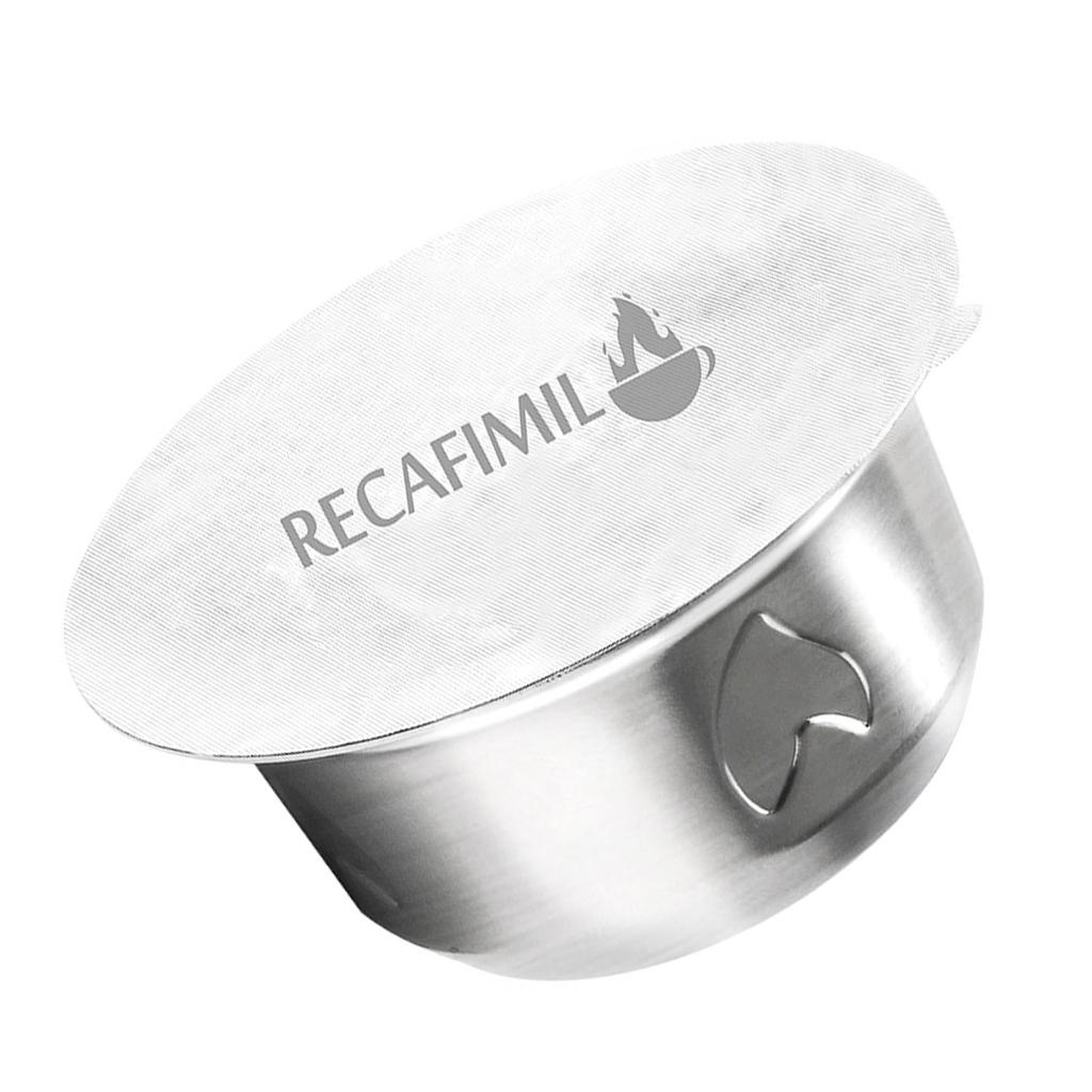 Refillable Stainless Steel Coffee Capsule With Cover For Delonghi ENV150