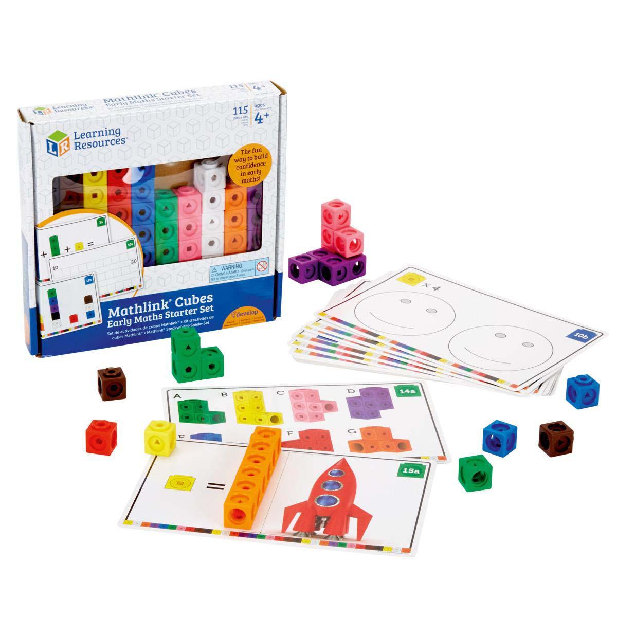 Bộ học toán - MathLink Cubes Early Math Activity Set (115 chi tiết)